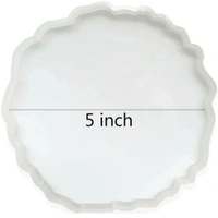 5" Agate Coaster - 5 In