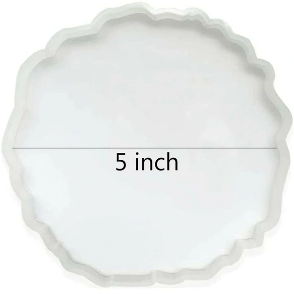 5" Agate Coaster - 5 In