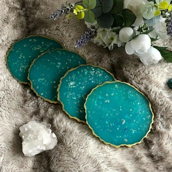 5" Agate Coaster - 5 In