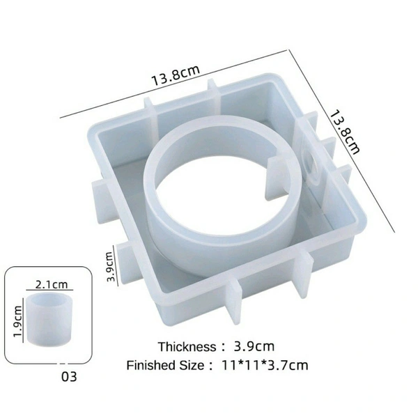 Square Planter Mold - 13.8*13.8 cm