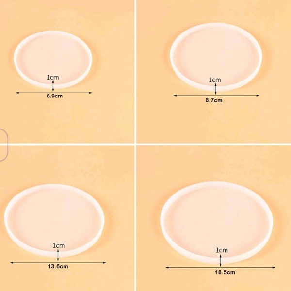 Set Of 4 Round Molds - 18.5, 13.6, 11.7, 6.9 cm