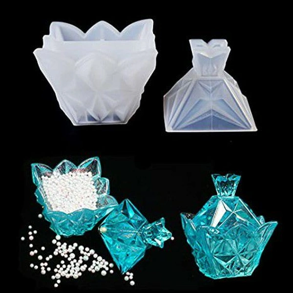 Diamond Pyramid Box Mold - Box 7*8.5*4 cm Lid 6.8*6.2 cm