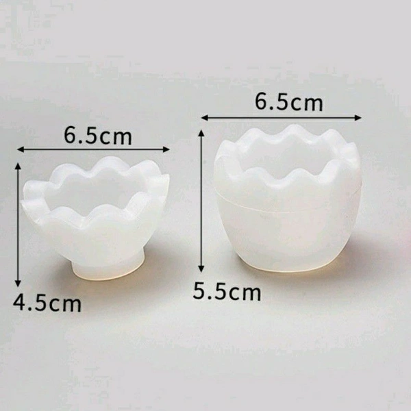 Egg Shape Storage Box - Box 6.5*5.5 Lid 6.5*4.5 cm