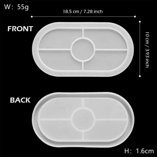 Oval Tray Mold - 18.9*9 cm