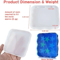 4" Square Zig Zag Coaster - 4 In