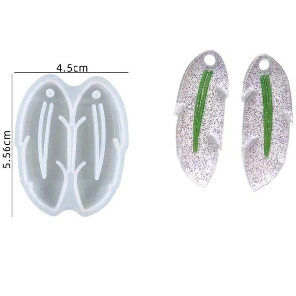 Leaf Earrings Mold - 5.6*4.5 cm