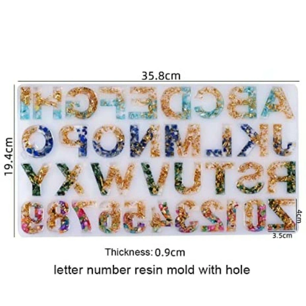 Alphabet Mold With Holes (Reverse) - 35.8*19.4 cm