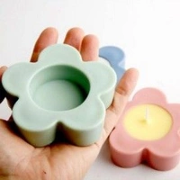 Flower T-Light Holder Mold - 3"*1"