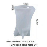 Ghost Resin Mold - 10.8*7.7 cm