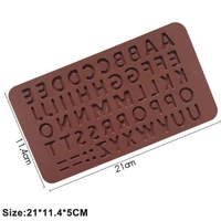 Small Double Alphabet Mold - Brown - 21*11.4 cm