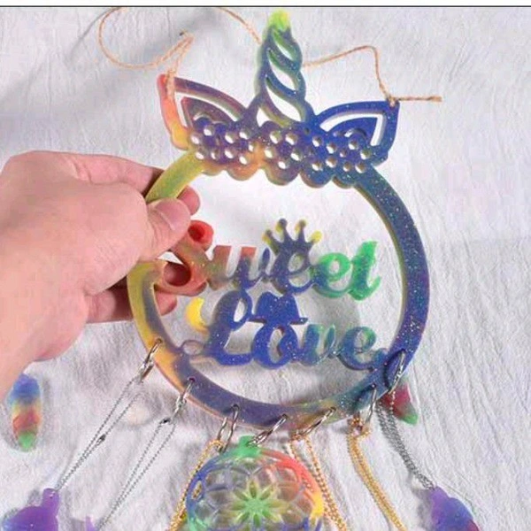 Unicorn Dream Catcher Mold 3 - 21.7*15.7  cm