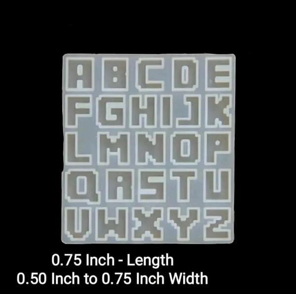 Mini Alphabets Mold - 0.75