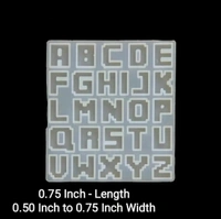 Mini Alphabets Mold - 0.75