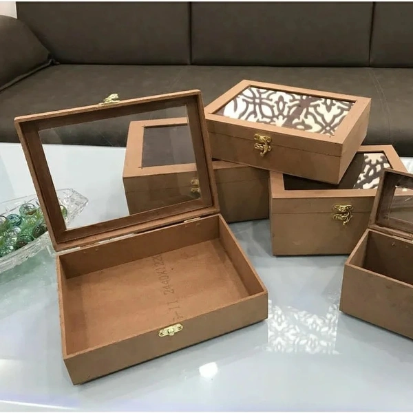 Wooden Boxes With Acrylic Lid