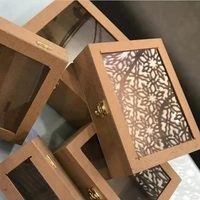 Wooden Boxes With Acrylic Lid - 8*8.5*4"