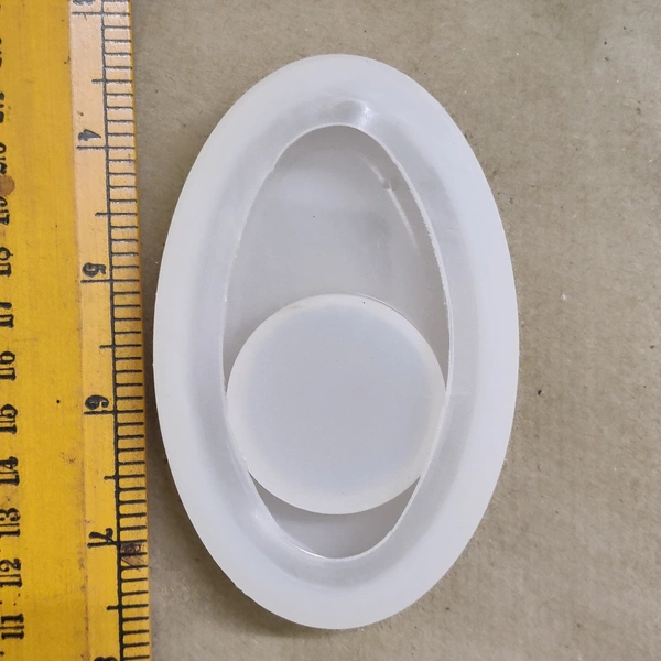 Oval T-light Candle Mold - 10.5*7 cm