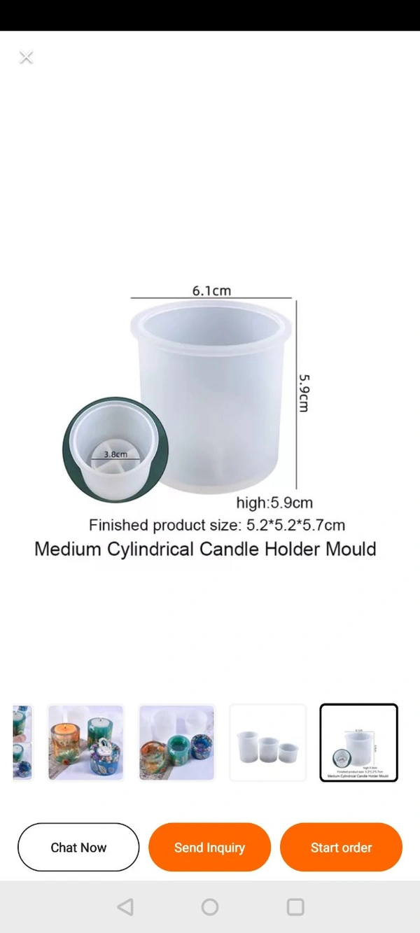 Round T-light Candle Mold 2 - 6.1*4 cm