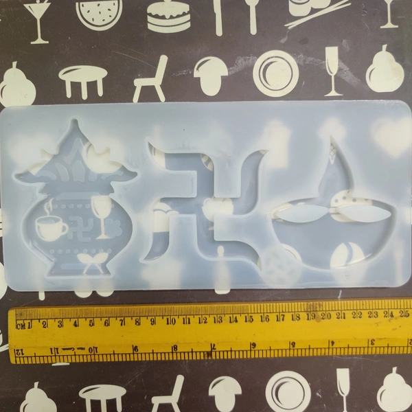 Kumbha-Swastik-Deepam Mold - 10.2*4.6 In