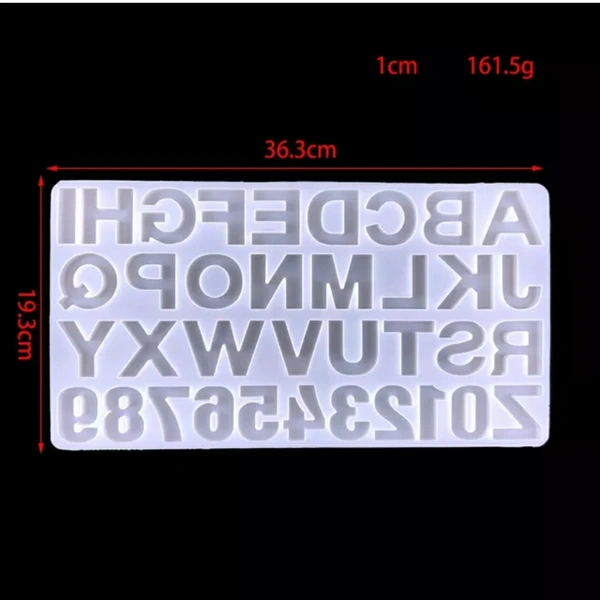 Alphabet Mold Without Holes ( Reverse) - 35.8*19.4 cm