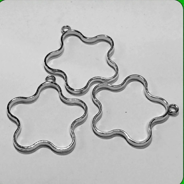 Flower Silver Bezels