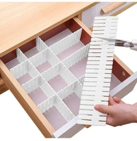 Adjustable Drawer Divider (8pcs) - Fuchsia Pink