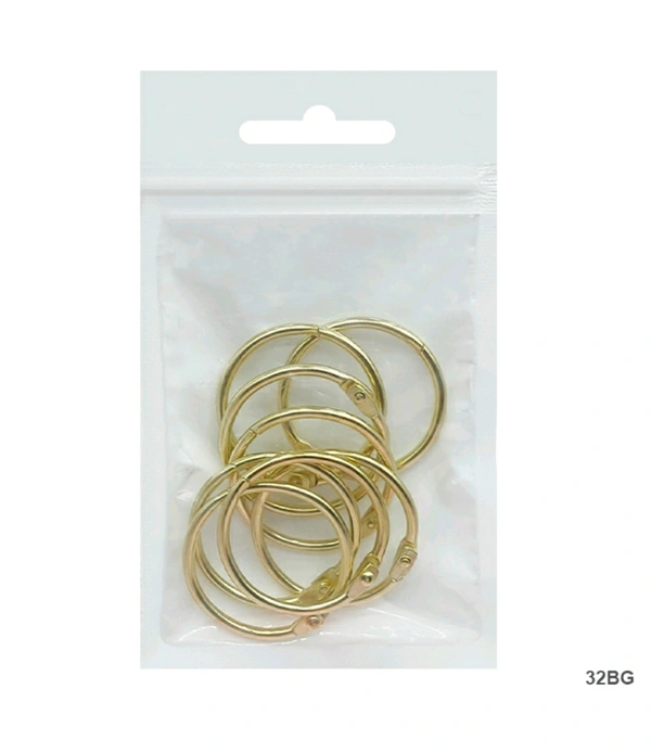 Notebook Rings  - Gold - 32mm