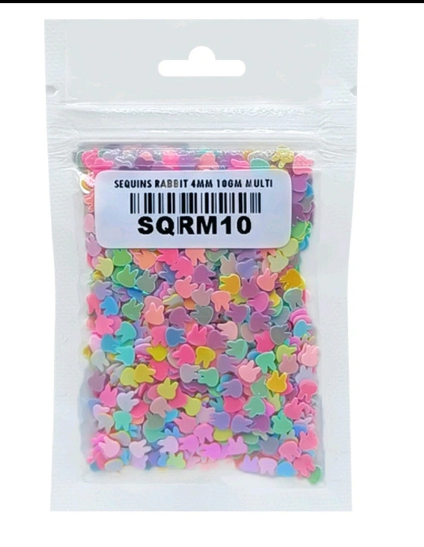 Mixed Color Rabbit Sequins - 10g