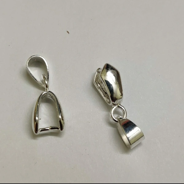 Pendant Hooks - Pinch Bail 2 - Silver