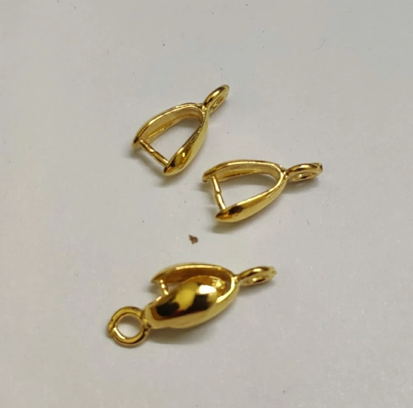 Pendant Hooks - Pinch Bail 1 - Gold