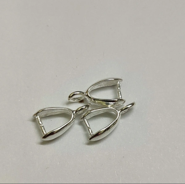 Pendant Hooks - Pinch Bail 1 - Silver