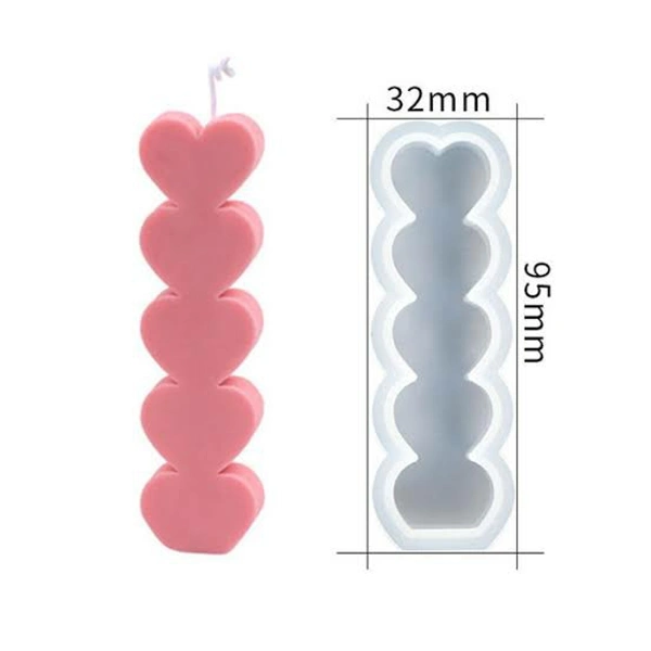 Heart Candle Mold - 9.5*3.2cm