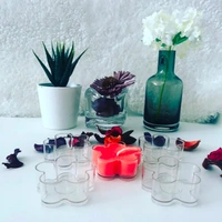 Polycarbonate T Cups - Flower - 4*4.5*1.5cm