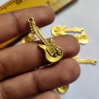 Guitar Gold Charm