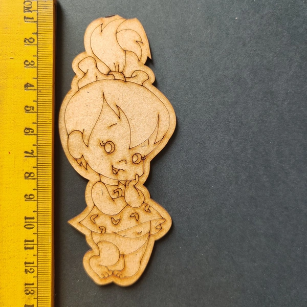 Cute Girl Engraved MDF