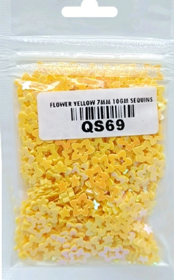 Star Flower Shakers - Yellow - 10g