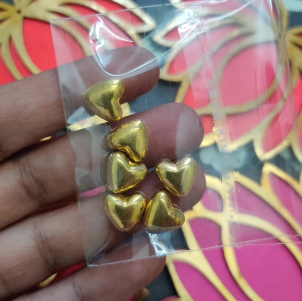 Heart Charms with holes - Medium