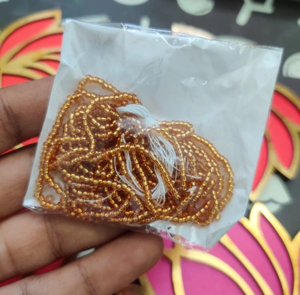 Bunch of gold beads