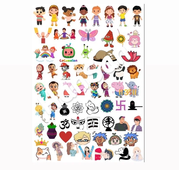 Resin Stickers Mixed A4 Size