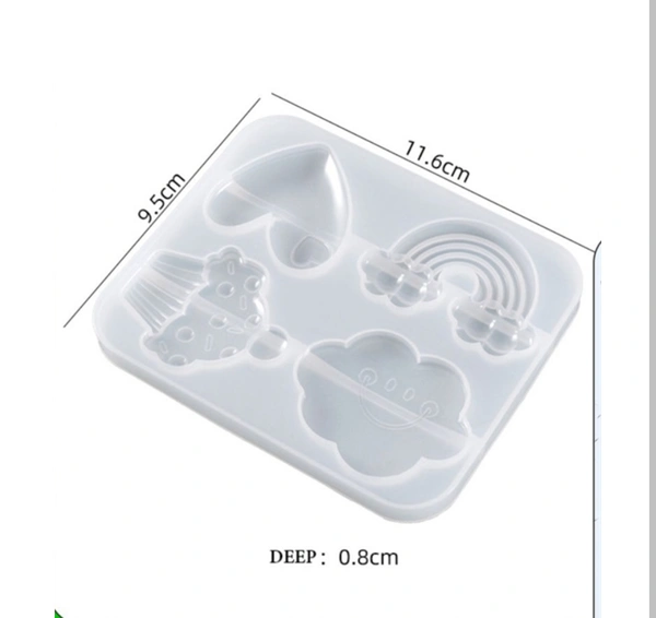 4 In 1 3D Keychain mold