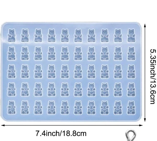 50 Cavity Teddy Bear Mold