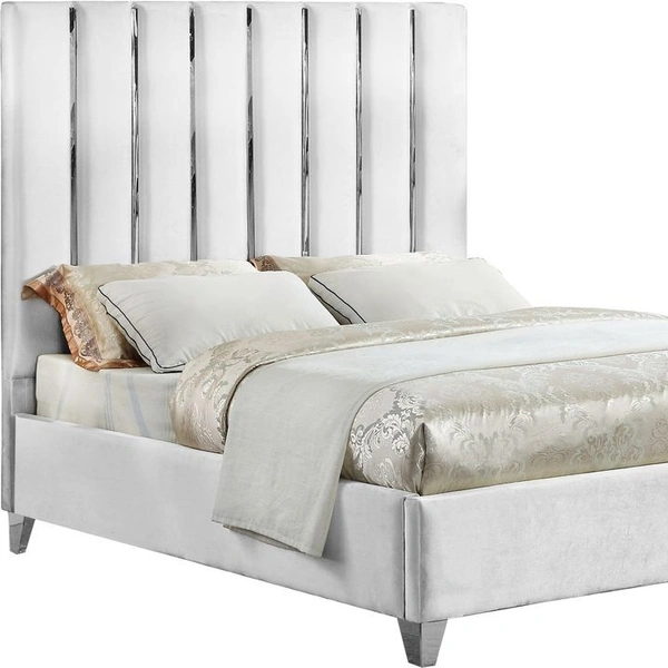 Ankitafurniture White Enzo Double Bed