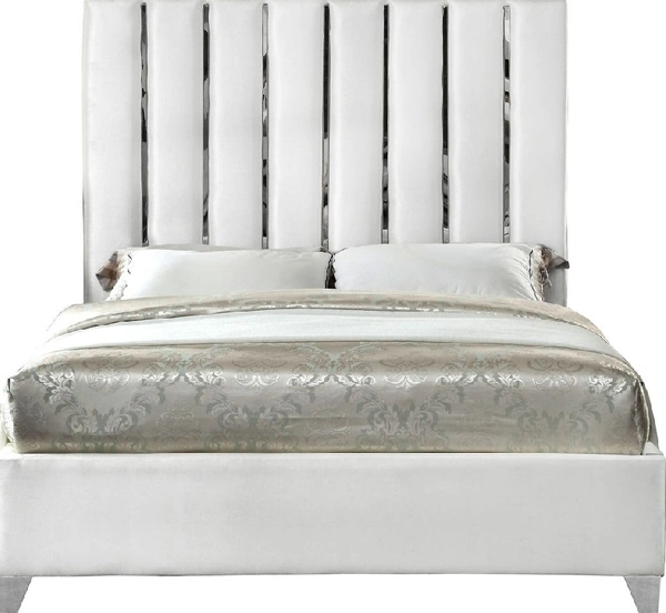 Ankitafurniture White Enzo Double Bed