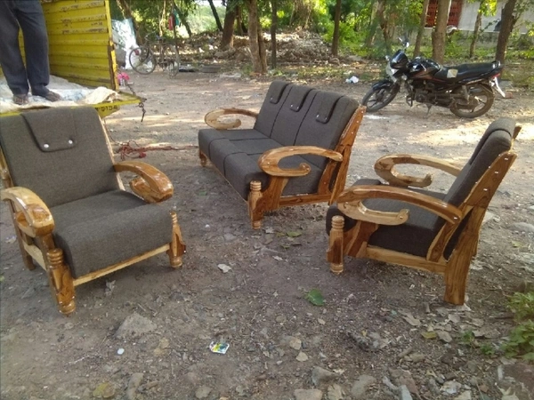 Ankitafurniture Hockey WoodenSofa 1003
