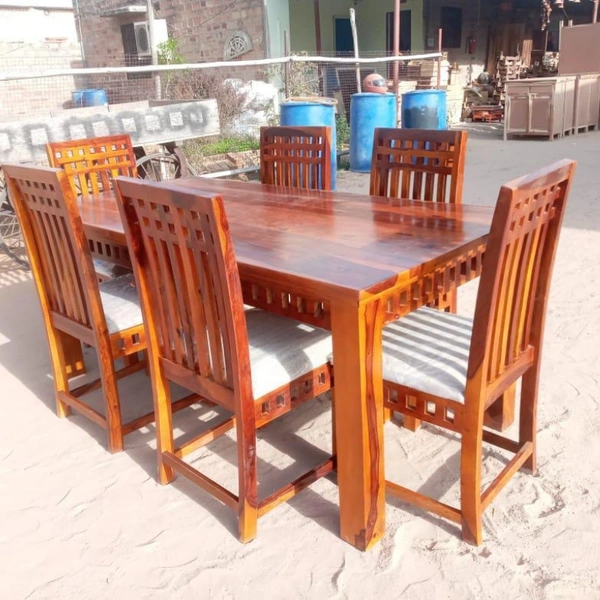 Ankita Furniture Teakwood Dining Table - natural