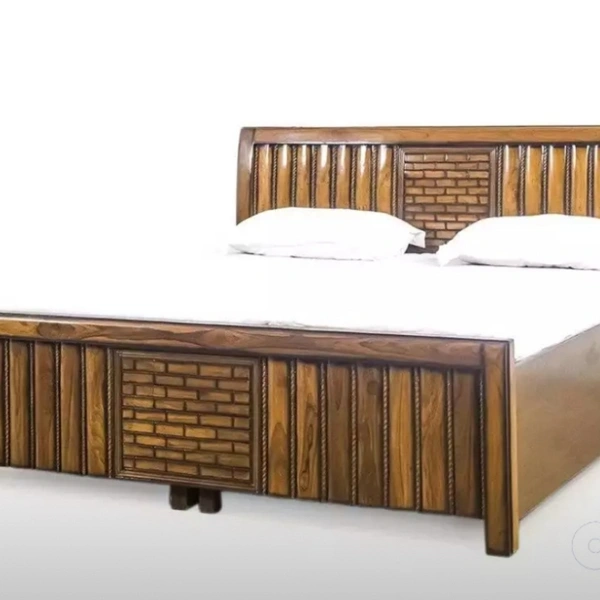 Ankitafurniture Teakwood Double Bed - TDB01