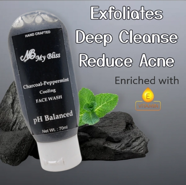 Charcoal Peppermint Face Wash - 70ml