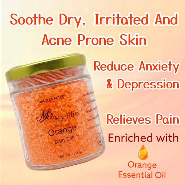 Orange Bath Salt -  200g