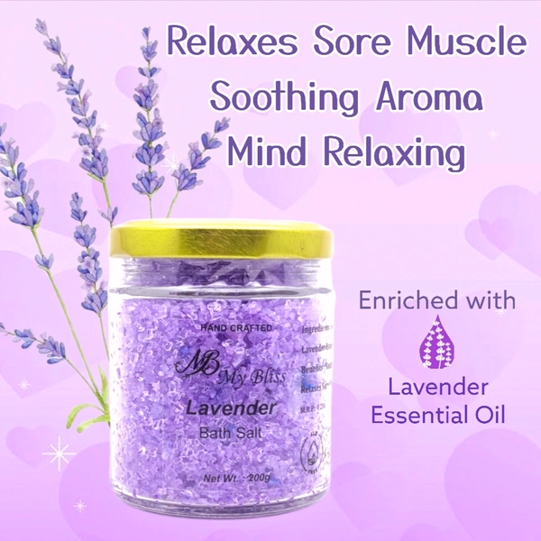 Lavender Bath Salt - 200g