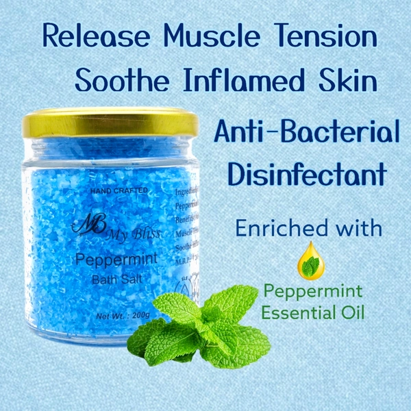 Peppermint Bath Salt - 200g
