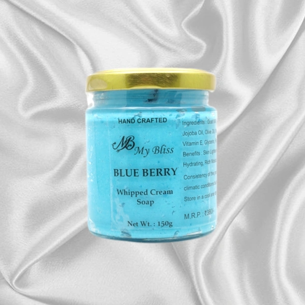 Blue Berry Whipped Cream Soap - 150g